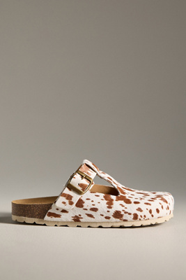 Intentionally Blank Parma Mules In White