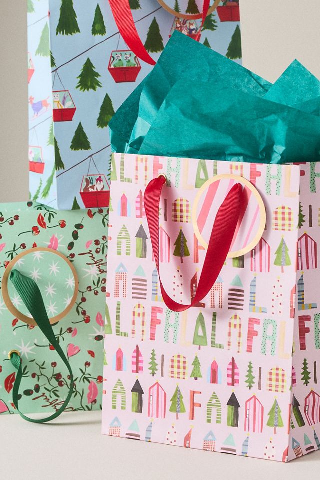 Medium Festive Gift Bags, Set of 6
