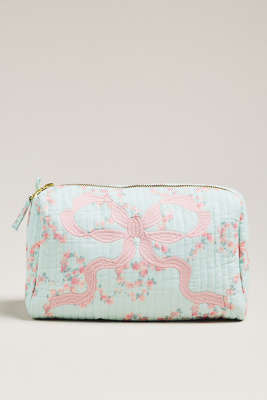 Loveshackfancy Octavia Cosmetic Case In Blue