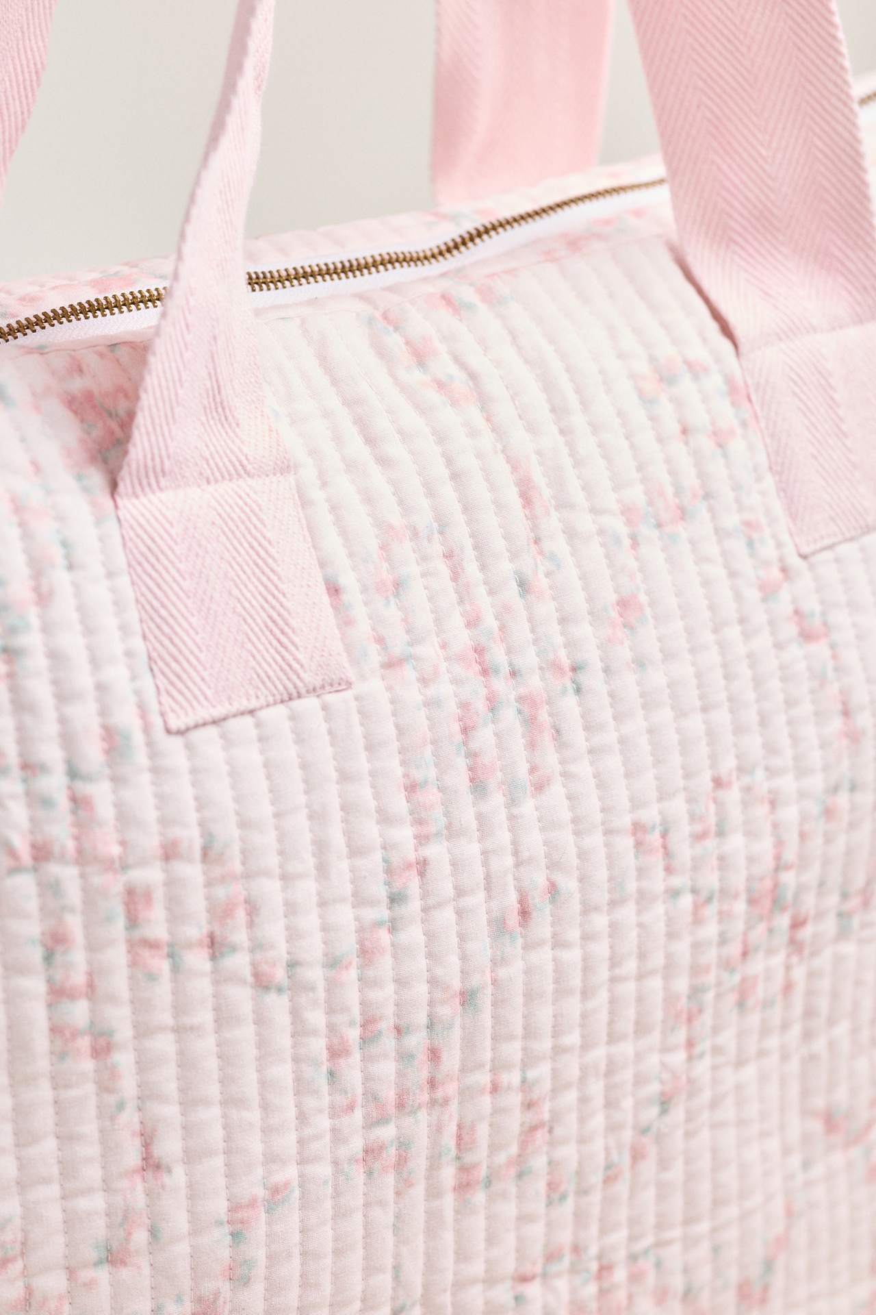 LoveShackFancy Oran Quilted Weekender Bag