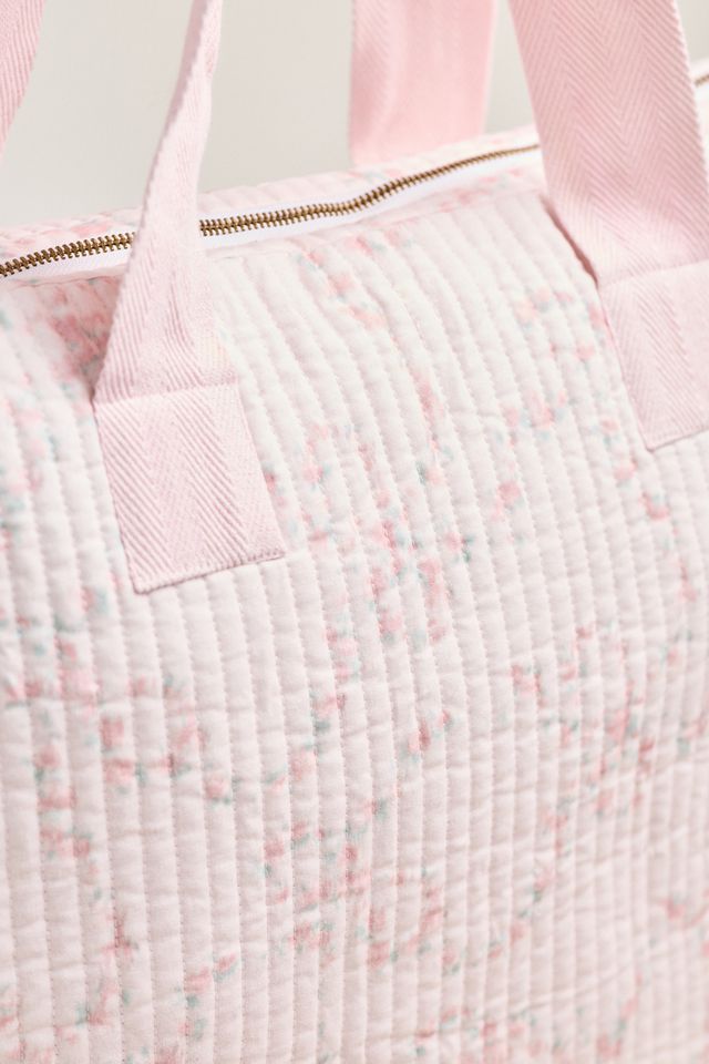 LoveShackFancy Oran Quilted Weekender Bag #1