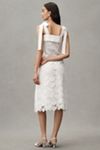 English Factory Sleeveless Tie-Strap Lace Midi Dress 