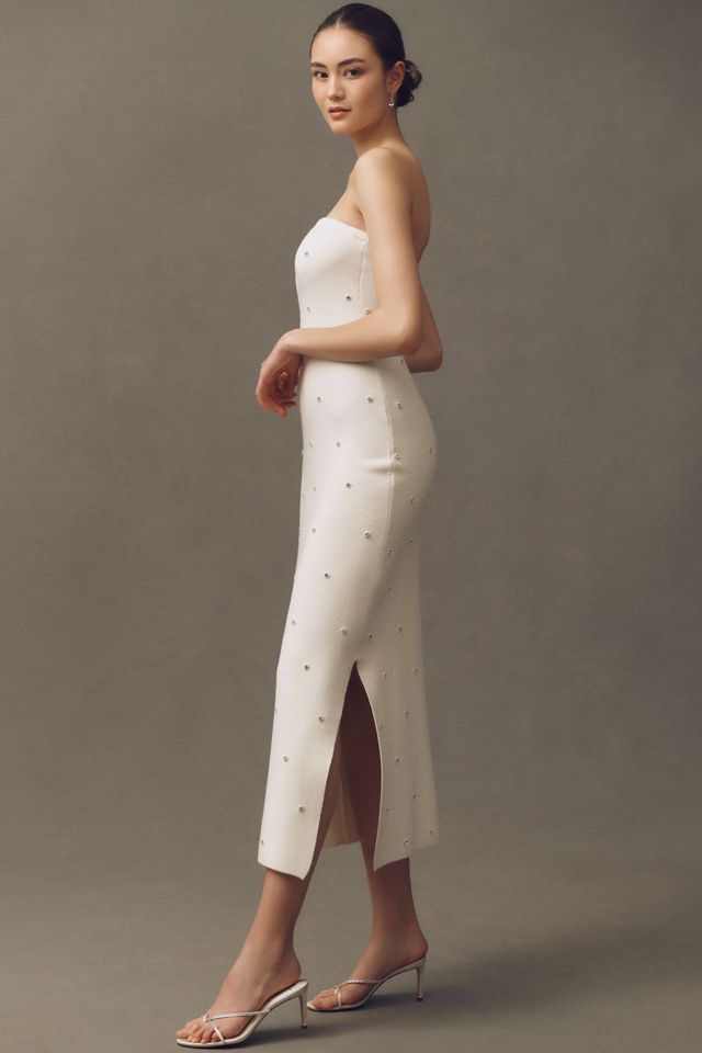 Endless Rose Strapless Pearl Midi Dress  #3