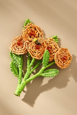 Mercedes Salazar Roses & Bee Brooch