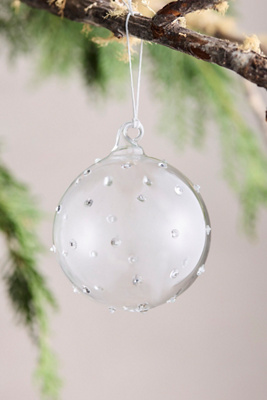 Terrain Dimensional Dots Glass Globe Ornament In Multi