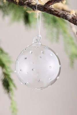 Dimensional Dots Glass Globe Ornament