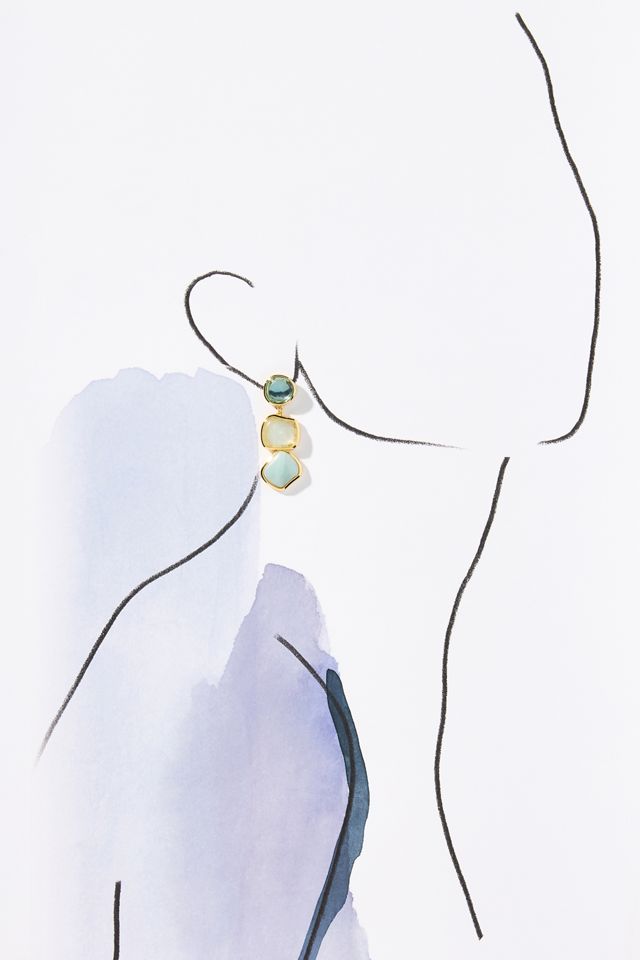 Mignonne Gavigan Analia Linear Drop Earrings #2