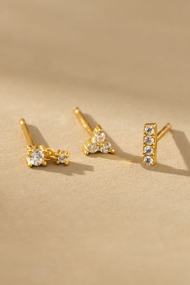 BaubleBar Lottie 18k Gold-Plated Earring Set #1