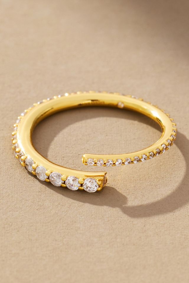 BaubleBar Nicole Pavé Wrap Ring #1