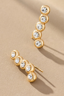 Baublebar Vera Cubic Zirconia Climber Earrings In Gold Tone In Gold