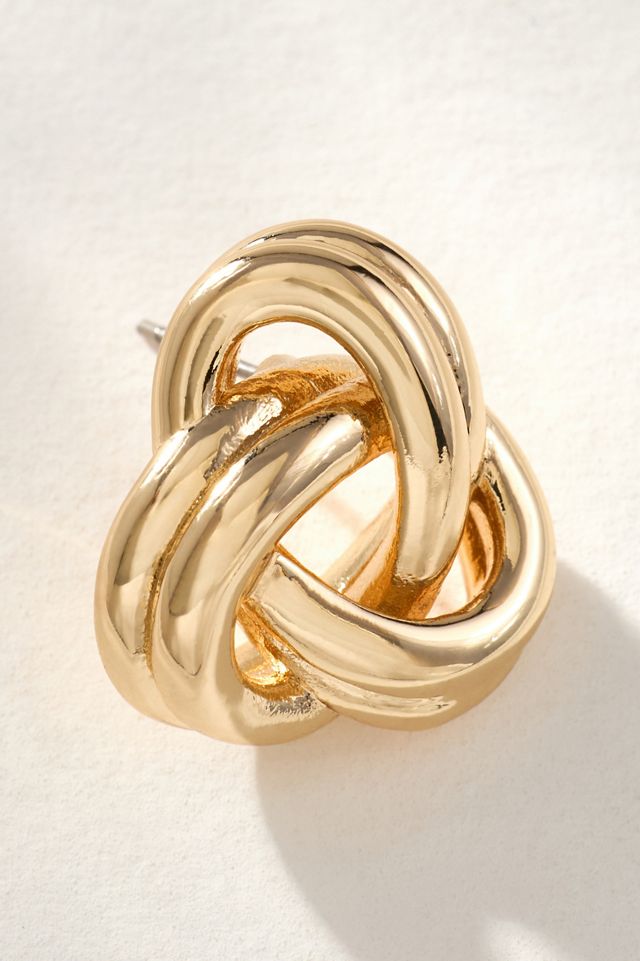 BaubleBar Madeline Ribbed Knot Earrings #1