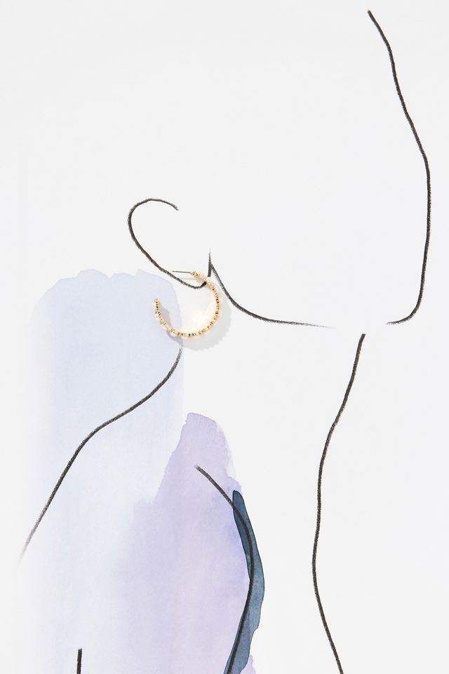 BaubleBar Eloise Pearl Hoop Earrings #2