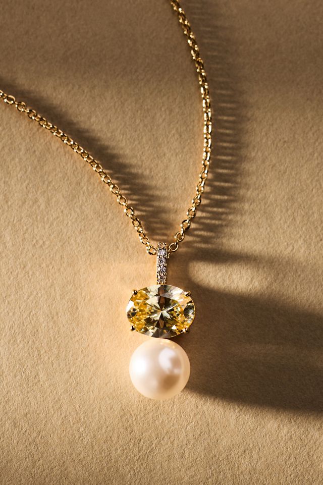 NADRI Natural Beauty Pearl Pendant Necklace