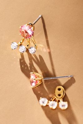 Nadri Natural Beauty Jacket Stud Earrings In Multi