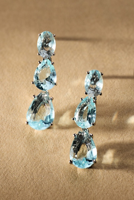 NADRI NATURAL BEAUTY CRYSTAL SHORT DROP EARRINGS 