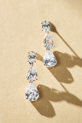 NADRI Chloe Crystal Pear Drop Earrings