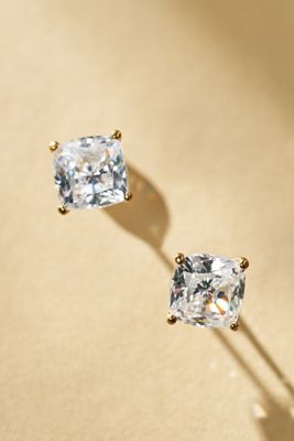 NADRI Modern Love Large Cut Crystal Post Earrings