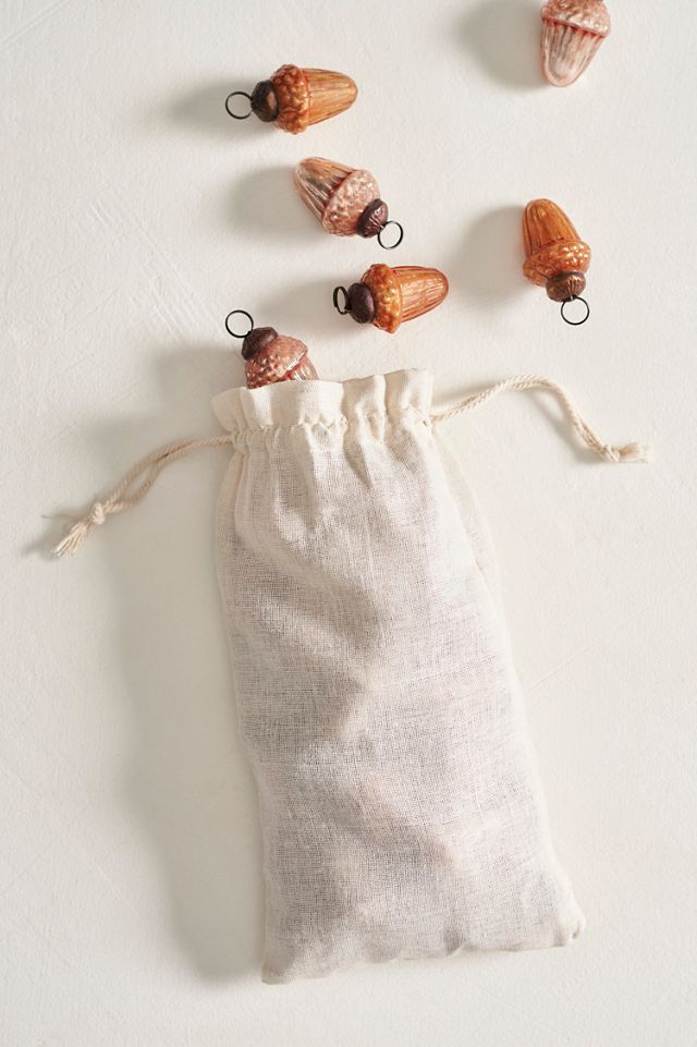 Miniature Glass Acorn Ornaments, Set of 36 #2
