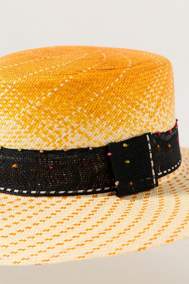 Ortus Lulo Flat-Brim Straw Boater #2