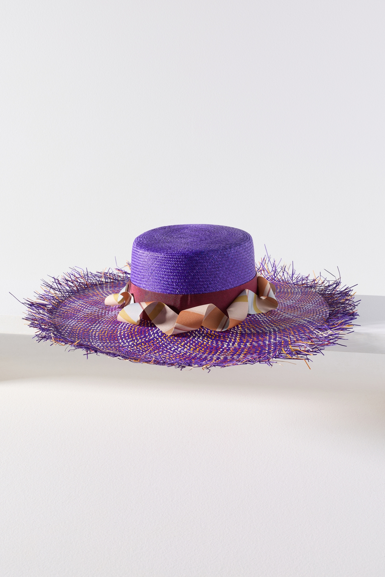 Ortus Gulupa Fringe Straw Boater