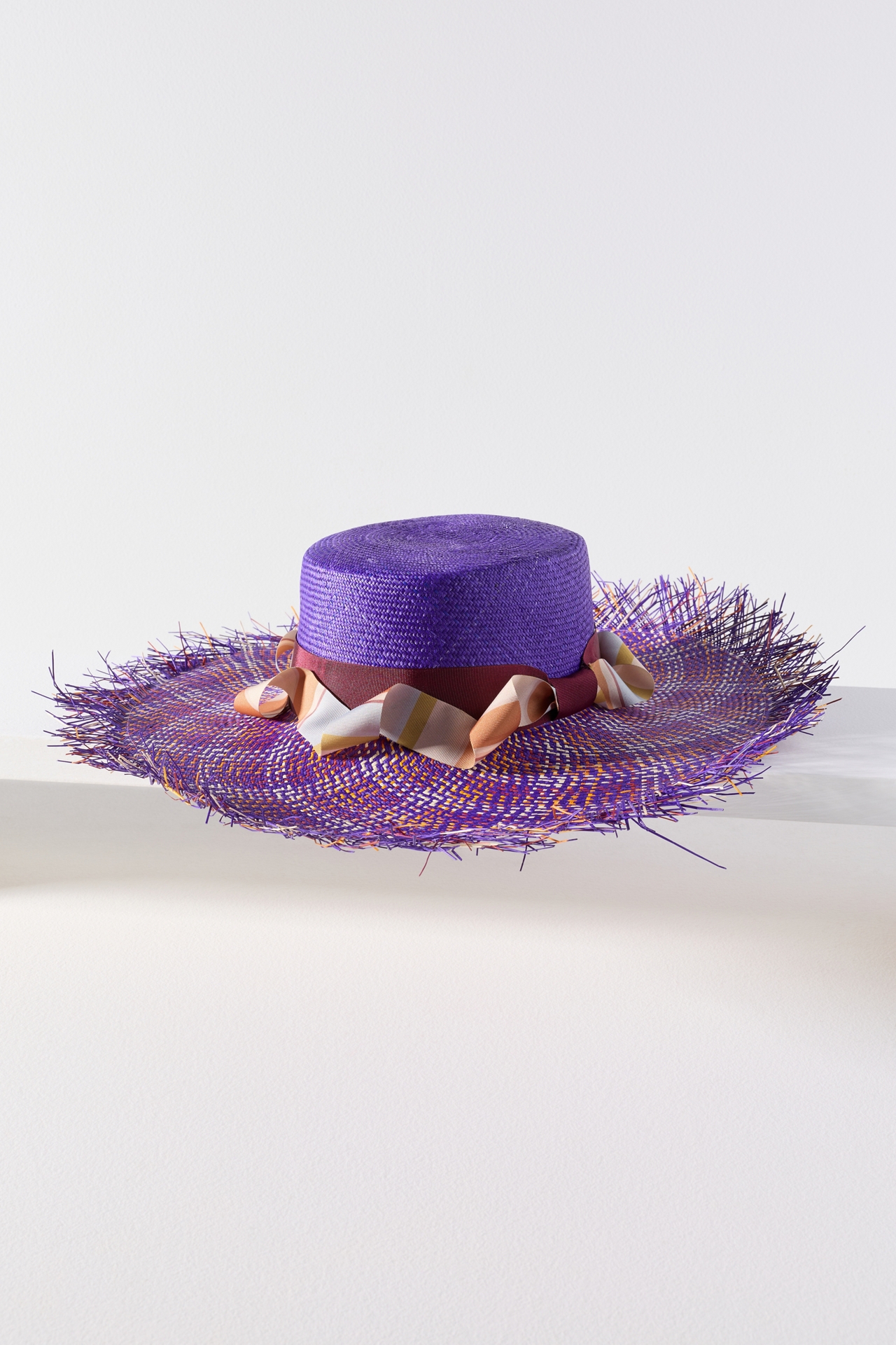 Ortus Gulupa Fringe Straw Boater