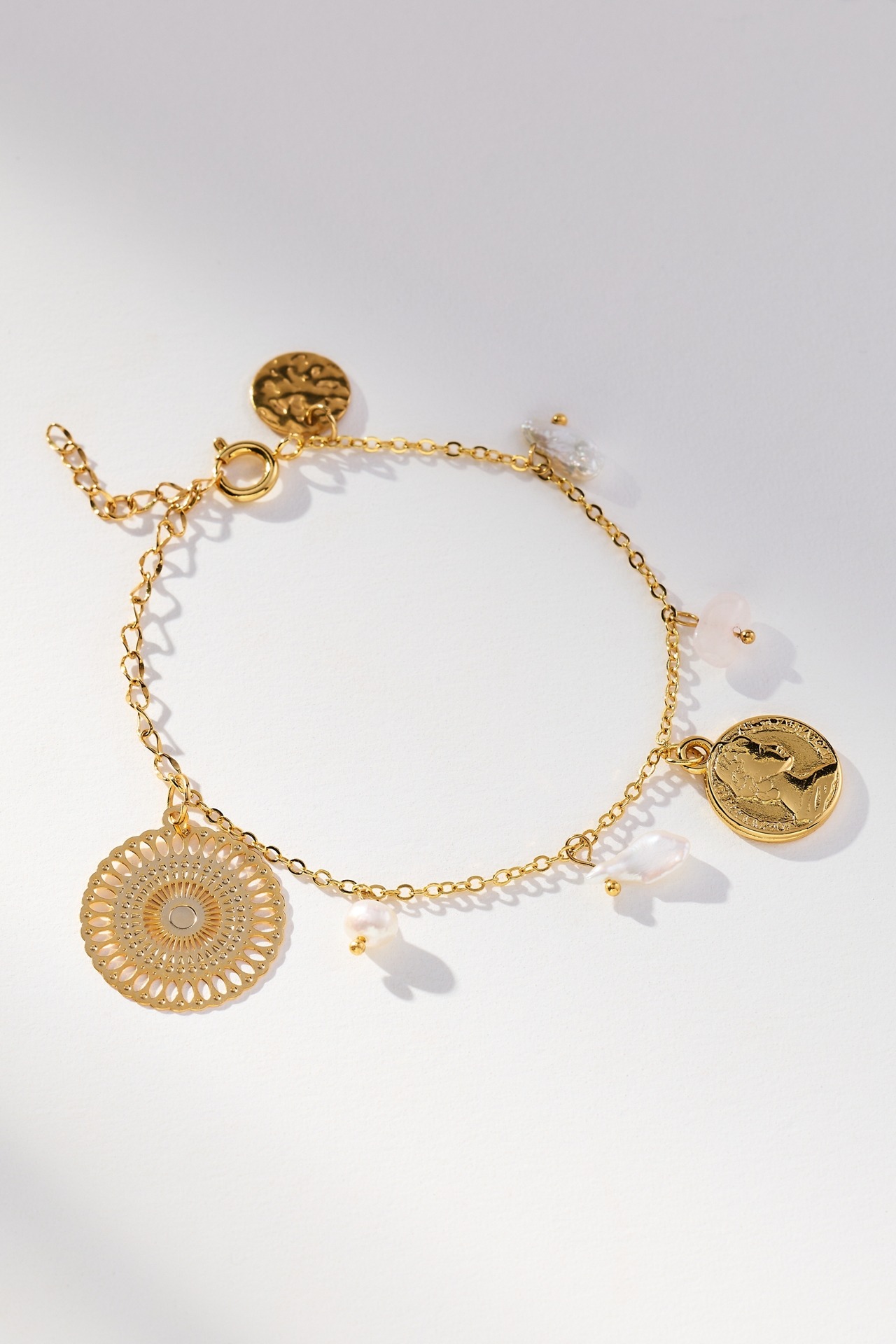 Ortus Zora Pearl Charm Ankle Bracelet