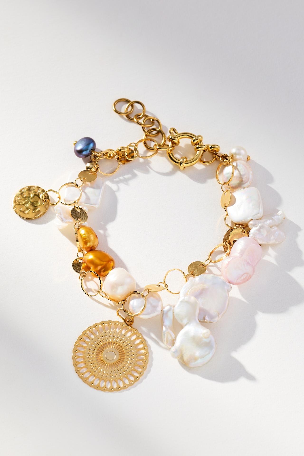 Ortus Stellar Pearl Layered Charm Bracelet
