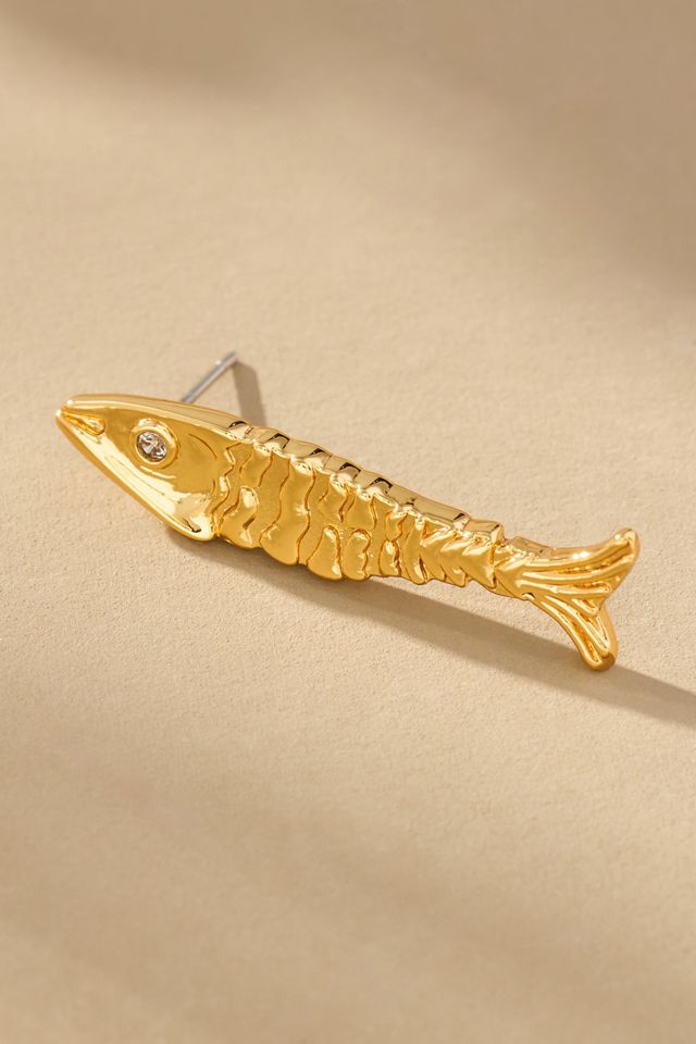 Frasier Sterling Offshore Fish Post Earrings #1