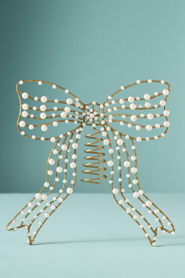 Pearl Metal Bow Tree Topper #1