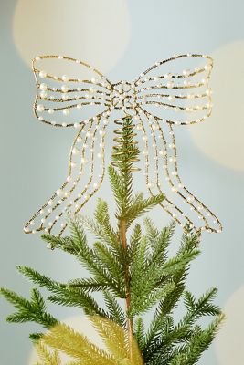 Pearl Metal Bow Tree Topper
