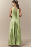BHLDN One-Shoulder Scarf-Neck Asymmetric Maxi Dress