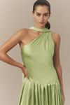 BHLDN One-Shoulder Scarf-Neck Asymmetric Maxi Dress