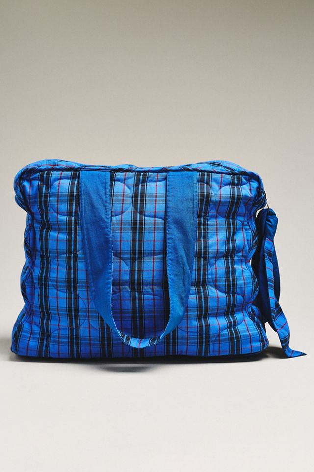 Damson Madder Large Checkered Tote #1