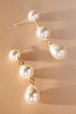Studio Bride by A.B. Ellie Pearl Triple Drop Earrings