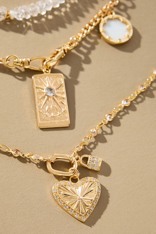 Shades of Sea Layered Necklaces: Delicate Charm Edition #2