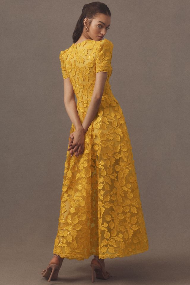 Helsi Clara Puff-Sleeve Appliqué A-Line Maxi Dress #2