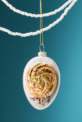 Anthropologie Deviled Egg Ornament In Multi