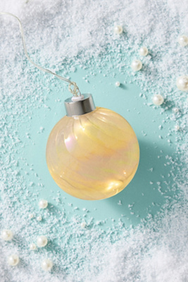 Anthropologie Light-up Swirl Ball Ornaments