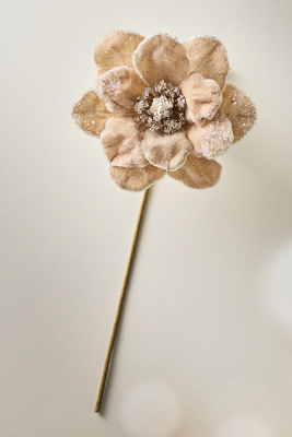 Anthropologie Sugared Flower Decorative Object In Neutral