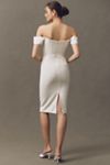 Dress The Population Bailey Off-The-Shoulder Slim Midi Dress