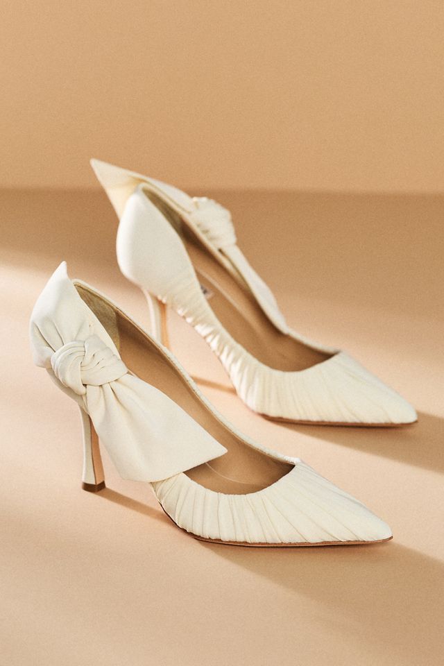 Badgley Mischka Vanesa Ruched Bow Heels #1