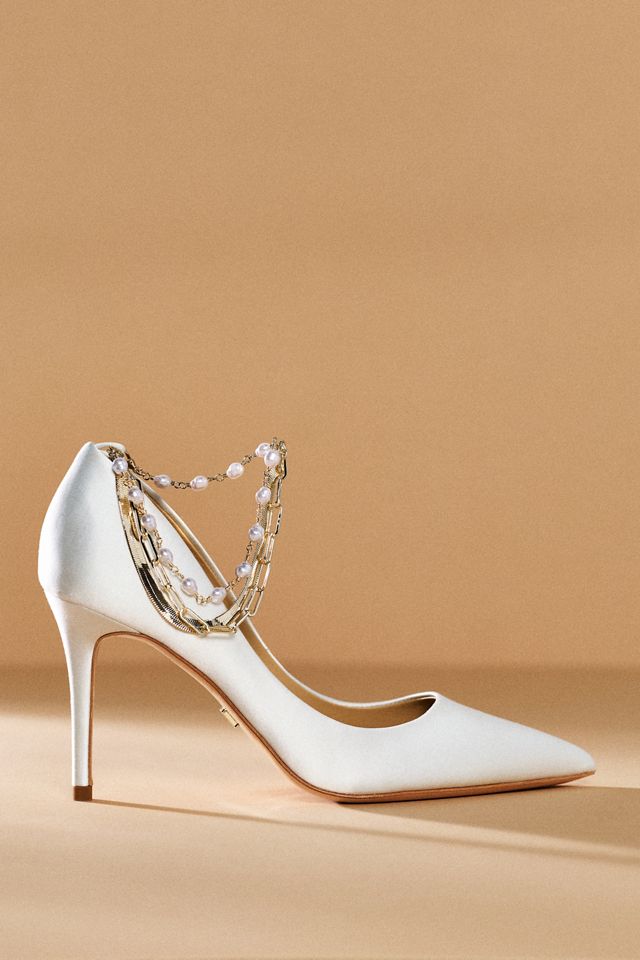 Badgley Mischka Verna Pearl Chain Pumps #2