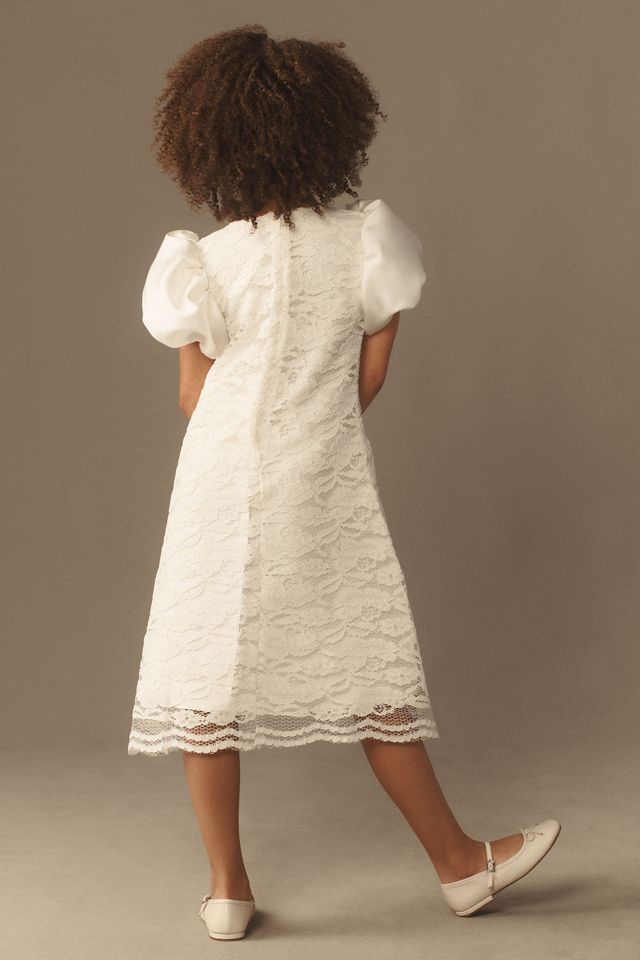 Gió Bespoke Holly Puff-Sleeve Bow Flower Girl Dress #1