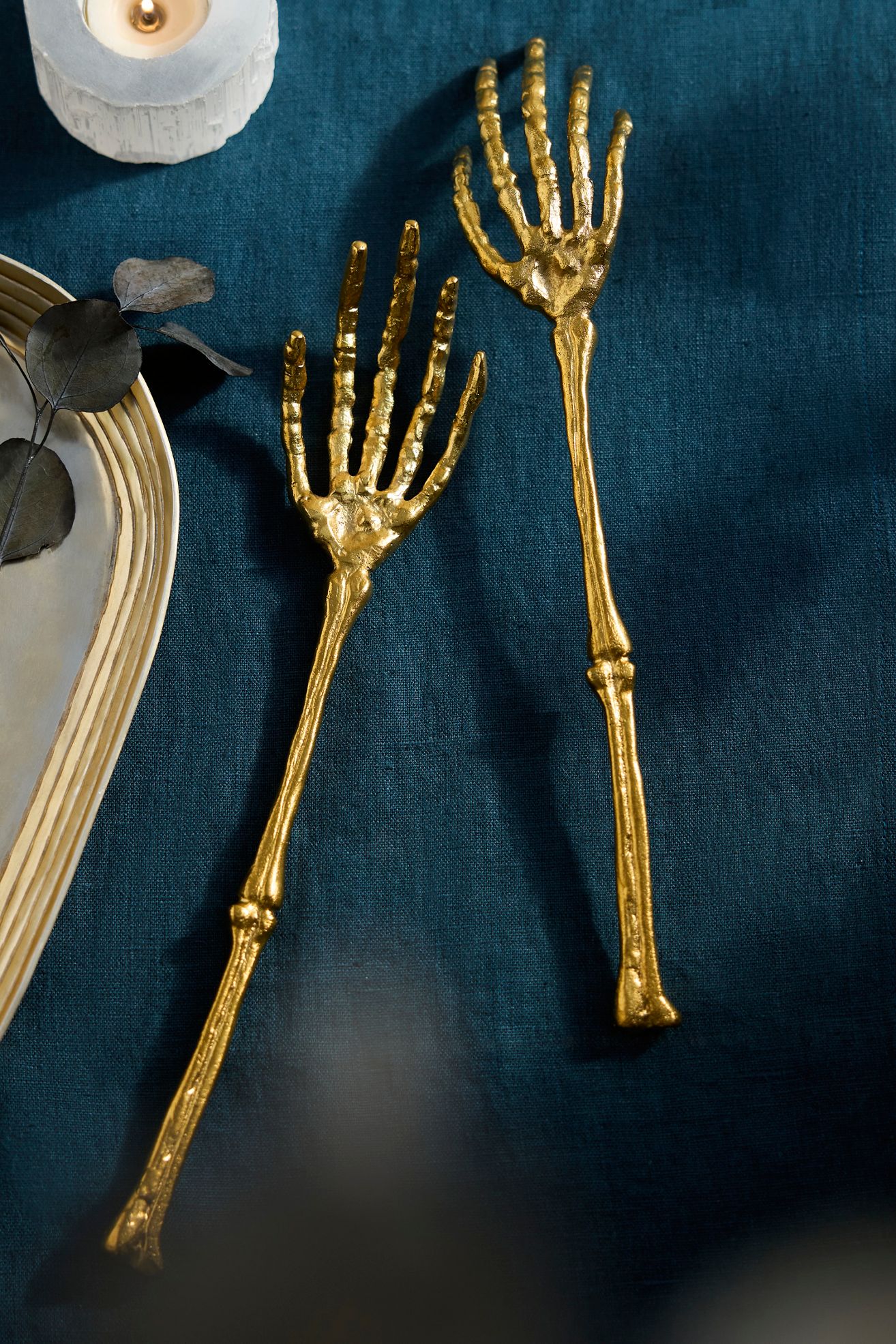 Skeleton Hand Serving Set - Multi, One Size