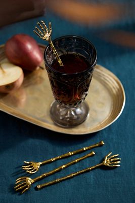 Skeleton Hand Cocktail Stirrers, Set of 4