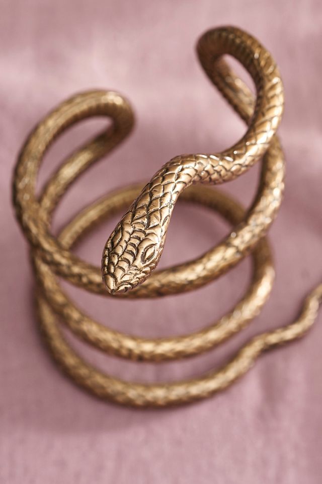 Brass Snake Bottle Holder #1
