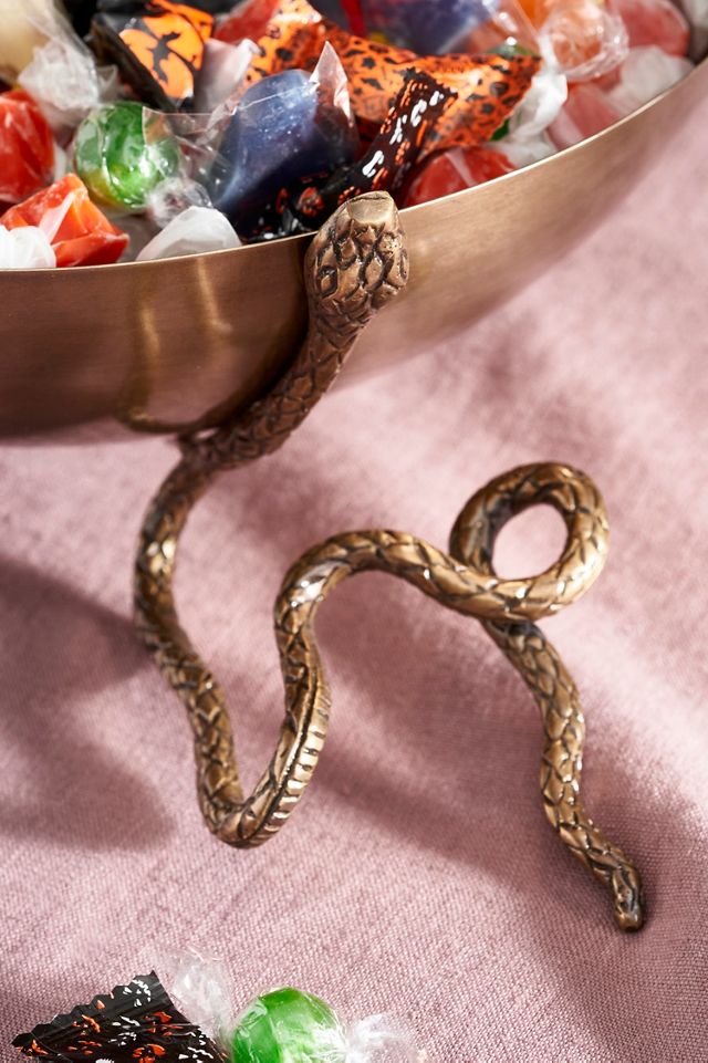 Brass Snake Candy Bowl #1
