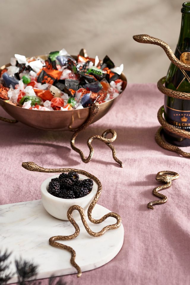Brass Snake Candy Bowl #2