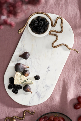 Terrain Brass Snake Serving Board