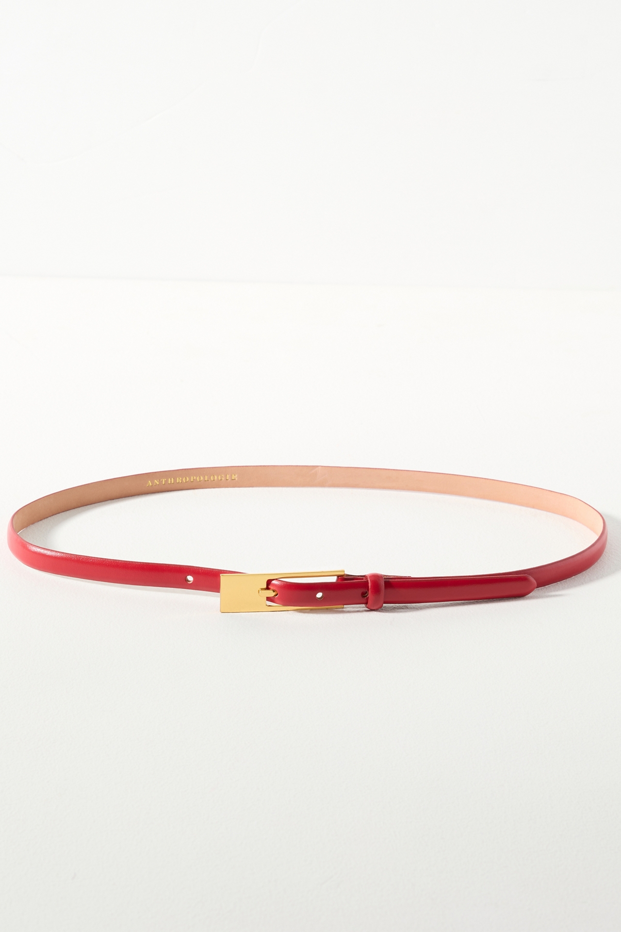 Skinny Square Buckle Belt